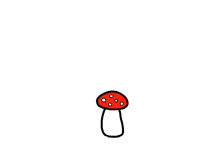 キノコを喰らうリス.gif